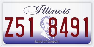 IL license plate Z518491
