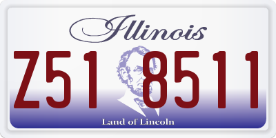 IL license plate Z518511