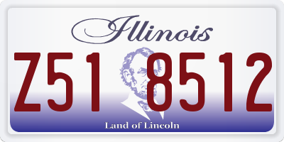 IL license plate Z518512