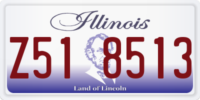 IL license plate Z518513