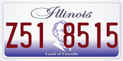 IL license plate Z518515