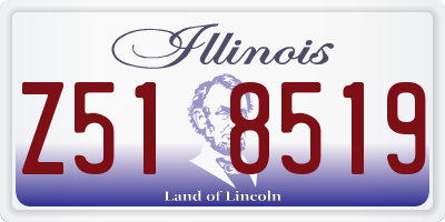 IL license plate Z518519
