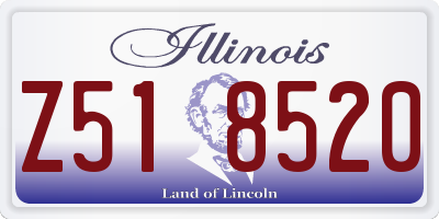 IL license plate Z518520