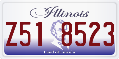 IL license plate Z518523