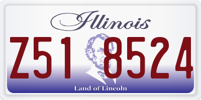 IL license plate Z518524