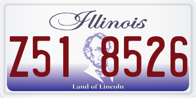 IL license plate Z518526