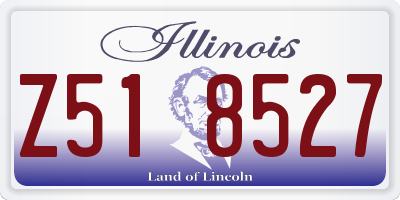IL license plate Z518527
