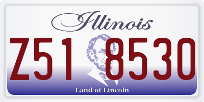 IL license plate Z518530