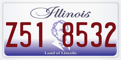 IL license plate Z518532