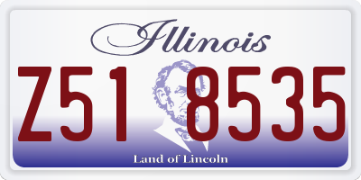 IL license plate Z518535