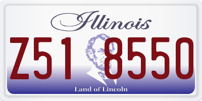 IL license plate Z518550