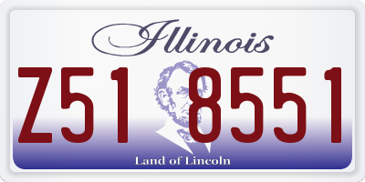 IL license plate Z518551