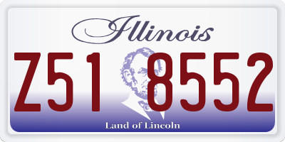 IL license plate Z518552