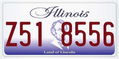 IL license plate Z518556