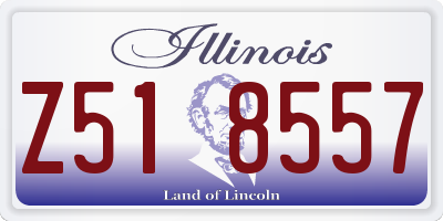IL license plate Z518557