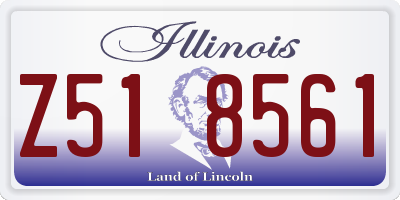 IL license plate Z518561