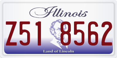 IL license plate Z518562