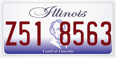 IL license plate Z518563