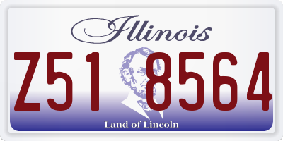 IL license plate Z518564