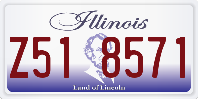 IL license plate Z518571