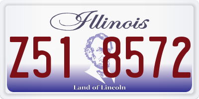 IL license plate Z518572