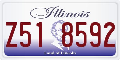 IL license plate Z518592