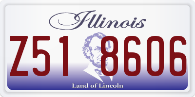 IL license plate Z518606