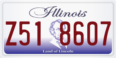 IL license plate Z518607