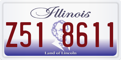 IL license plate Z518611