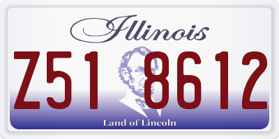 IL license plate Z518612