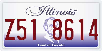 IL license plate Z518614
