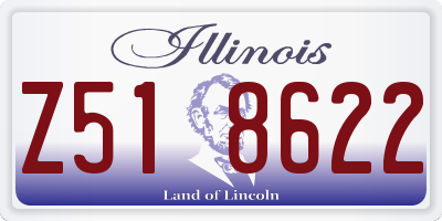 IL license plate Z518622