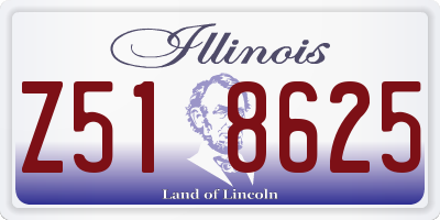 IL license plate Z518625