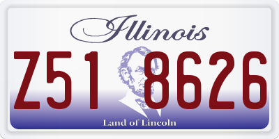IL license plate Z518626