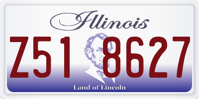 IL license plate Z518627