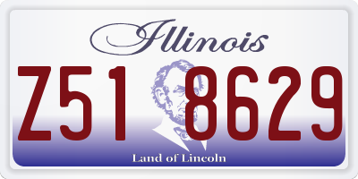IL license plate Z518629