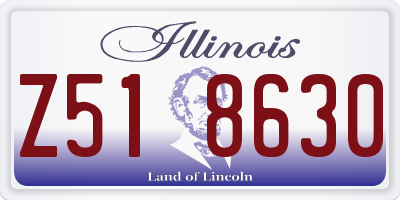 IL license plate Z518630