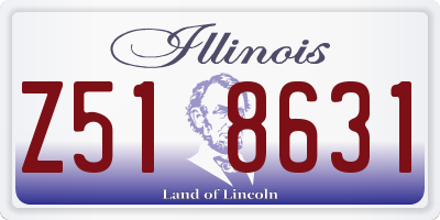 IL license plate Z518631