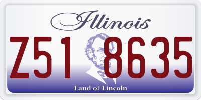 IL license plate Z518635