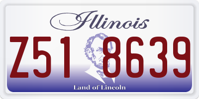 IL license plate Z518639