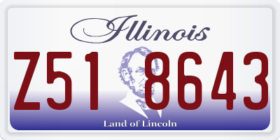 IL license plate Z518643