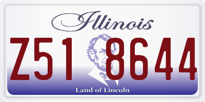 IL license plate Z518644