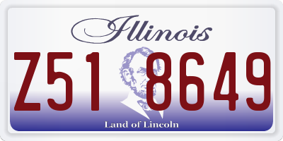 IL license plate Z518649