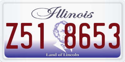 IL license plate Z518653