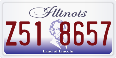 IL license plate Z518657