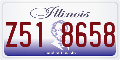 IL license plate Z518658