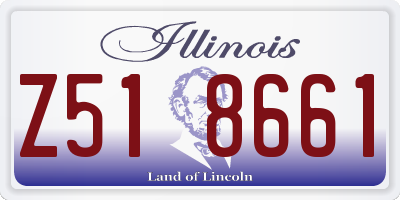 IL license plate Z518661