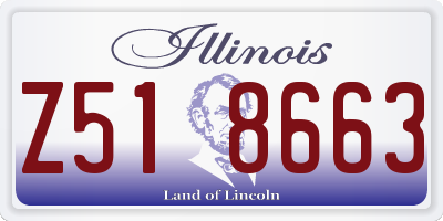 IL license plate Z518663