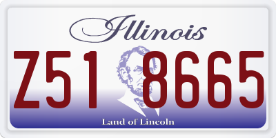 IL license plate Z518665