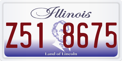IL license plate Z518675